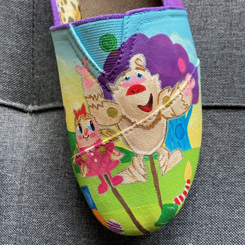 Chatties CANDY CRUSH flats size 8 unique fun colorful shoes - Picture 11 of 13
